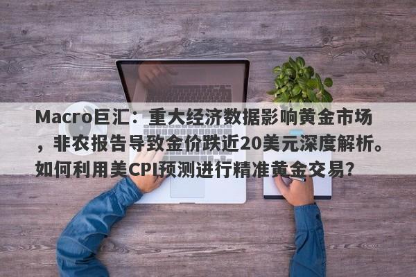 Macro巨汇：重大经济数据影响黄金市场，非农报告导致金价跌近20美元深度解析。如何利用美CPI预测进行精准黄金交易？