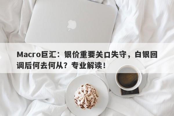 Macro巨汇：银价重要关口失守，白银回调后何去何从？专业解读！